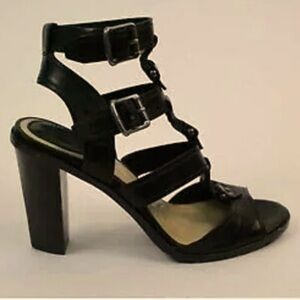 Frye Womens Sonia Gladiator Sandals Block
Heels Dark Brown Buckle Ankle Strap